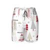 Christmas Trees with Red Stars Teens Beach Shorts Running Workout Sports Shorts Summer Casual Shorts for Boys view 4