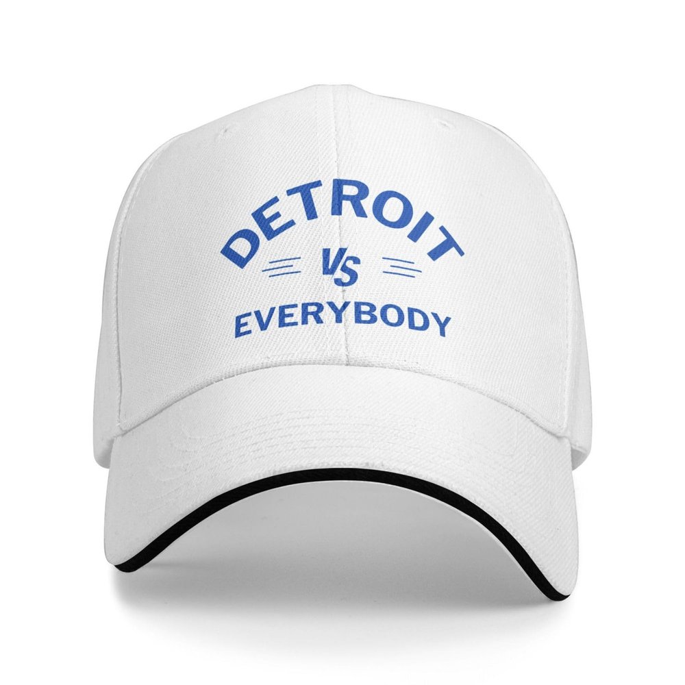 Detroit-City Classic Vs The Everyone Everybody Hat for Men Women Baseball Cap Gifts Funny Fan Trucker Hat White