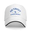 Detroit-City Classic Vs The Everyone Everybody Hat for Men Women Baseball Cap Gifts Funny Fan Trucker Hat White view 1