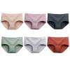 HEJIGOOD Cotton Panties for Women Seamless 6-Pack Briefs Full Coverage Mid Rise Underwear Soft Ladies's Hipster Panties (Large) Multi view 1
