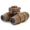 PVS15 Night Vision Goggles Dummy Model with Night Vision Mount, Binocular Night Vision for Tactical Helmet NVG Mount, CS Game, Cosplay Prop, No Function (Tan) view 4