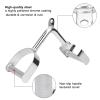 PerGar Rowing Machine Handle, Fitness Cable Machine Handle Attachments, Rowing Machine Handle Set Pull Down ExerciseBar, Cable Attachments for Gym view 3