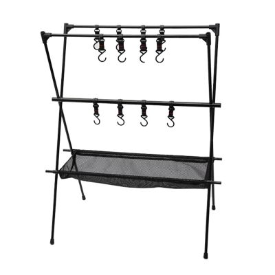 Camping Cookware Hanging Rack,Camping Tools Hanging Organizer,Multilayer Camping Cookware Hanging Rack Stand for Outdoor BBQ Picnic Cookware Party,Space Saving