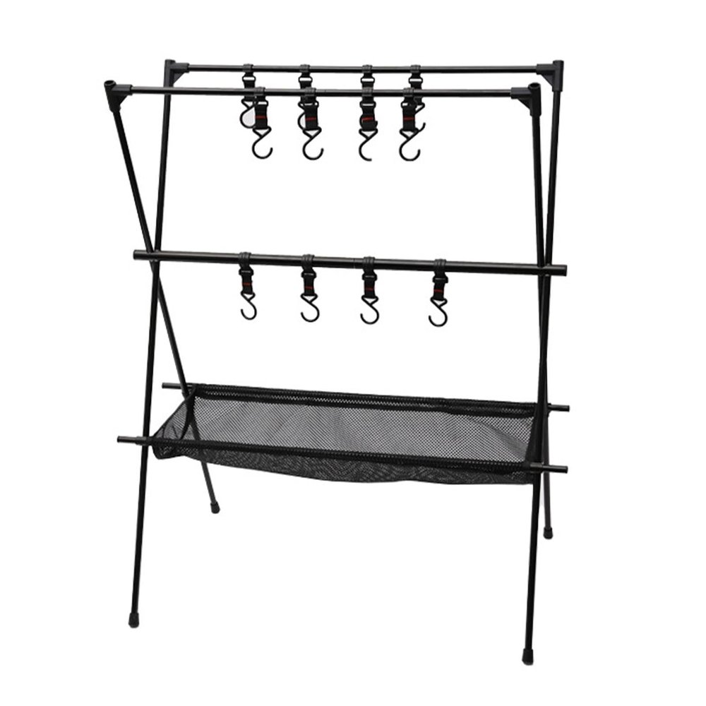 Camping Cookware Hanging Rack,Camping Tools Hanging Organizer,Multilayer Camping Cookware Hanging Rack Stand for Outdoor BBQ Picnic Cookware Party,Space Saving