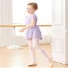 Daydance Lined Nylon Toddler Leotards for Girls with Removable Ballet Skirts, Dance Tights for Girls Ballet Attire 3 in 1 Set view 3