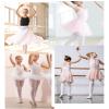 Daydance Lined Tanks Girls Dance Leotards with Ballet Tights, Ballet Wrap Skirts for Gymnastics, Training, Skating 3 in 1 Set view 4