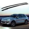 ManiGoon Reverse Radar Roof Rack for Porsche Cayenne 2011-2017 Rails Bar Luggage Carrier Bars top bar Racks Rail, Black view 1