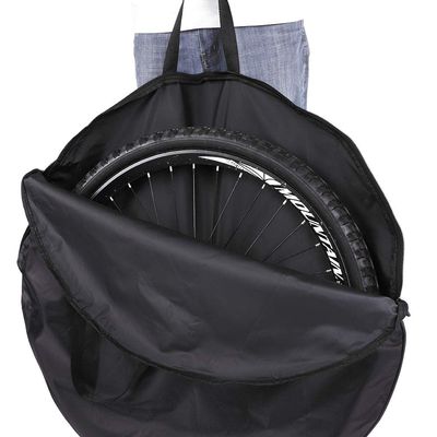 SUNFECILI Bike Wheel Travel Bag Bicycle Wheel Case for Air Travel, Compatible with Both Mountain and Road Bikes Perfect Cycling Wheel Bag for Bike Storage and Transportation(27.5 inch Wheel Package)