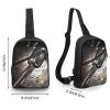 GFLFMXZW Microphone with Music Notes Cross Chest Bag Crossbody Backpack for Women Men Sling Bag Travel Hiking Daypack view 2