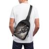 GFLFMXZW Microphone with Music Notes Cross Chest Bag Crossbody Backpack for Women Men Sling Bag Travel Hiking Daypack view 4