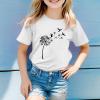 Teen Girls Boys Graphic Tees Shirts Casual Short Sleeve Loose Fit Blouse Summer Athletic Top for (White, 11-12 Years) view 2