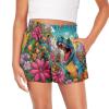 HELLHERO Dinosaur Shorts for Girls Kids Size 5-6 Years Old Athletic Active Running Shorts Outdoor Sports Shorts Dance Cheer Yoga Skirts with Pockets view 1