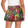 HELLHERO Dinosaur Shorts for Girls Kids Size 5-6 Years Old Athletic Active Running Shorts Outdoor Sports Shorts Dance Cheer Yoga Skirts with Pockets view 2