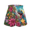 HELLHERO Dinosaur Shorts for Girls Kids Size 5-6 Years Old Athletic Active Running Shorts Outdoor Sports Shorts Dance Cheer Yoga Skirts with Pockets view 4