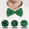 BEWDIO Adjustable Green Bow Ties for Men, Solid Color Pre-Tied Bowties for Mens Party Wedding (59-08) view 3