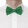 BEWDIO Adjustable Green Bow Ties for Men, Solid Color Pre-Tied Bowties for Mens Party Wedding (59-08) view 4