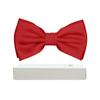 BEWDIO Adjustable Red Bow Ties for Men, Solid Color Pre-Tied Bowties for Mens Party Wedding (59-09) view 2