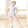 Daydance Lined White Leotards for Girls Ballet with Dance Skirts, Ballet Convertible Tights 3 in 1 Set view 3