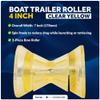 Five Oceans 4-Inch Boat Trailer Roller - Marine Boat Roller for Trailer, Clear Yellow Bow Boat Roller Poly - FO4788 view 2