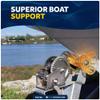Five Oceans 4-Inch Boat Trailer Roller - Marine Boat Roller for Trailer, Clear Yellow Bow Boat Roller Poly - FO4788 view 4