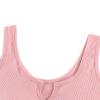 NineFit Basics Women Pajamas Sets 2 Piece Tank Tops with Built in Bras Shorts Sets Pajamas Teen Girls Loose Cute Short Sleepwear Set, _A01pink view 2