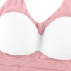 NineFit Basics Women Pajamas Sets 2 Piece Tank Tops with Built in Bras Shorts Sets Pajamas Teen Girls Loose Cute Short Sleepwear Set, _A01pink view 4