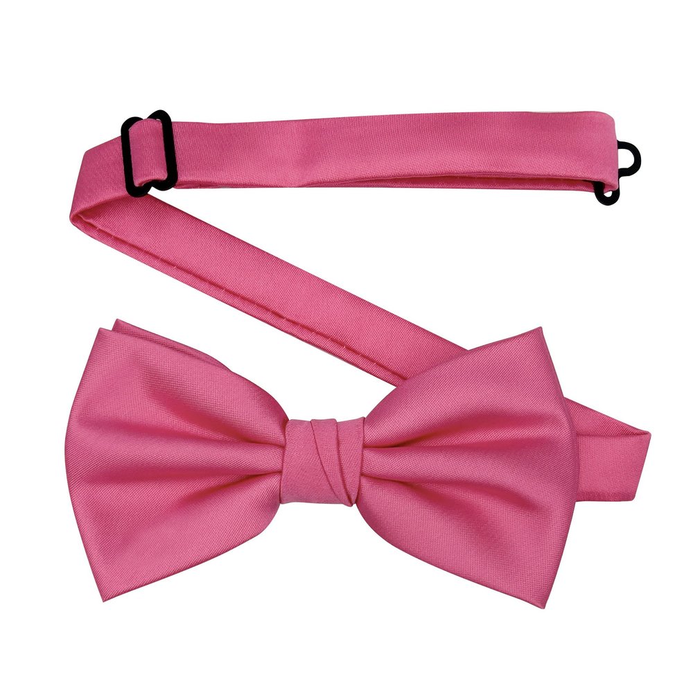 BEWDIO Hot Pink Bow Ties for Men, Solid Color Pre-Tied Bowties for Mens Party Wedding (59-20)