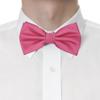 BEWDIO Hot Pink Bow Ties for Men, Solid Color Pre-Tied Bowties for Mens Party Wedding (59-20) view 4