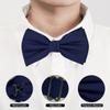 BEWDIO Adjustable Bow Ties for Men, Navy Blue Pre-Tied Bowties for Mens Party Wedding (59-01) view 2