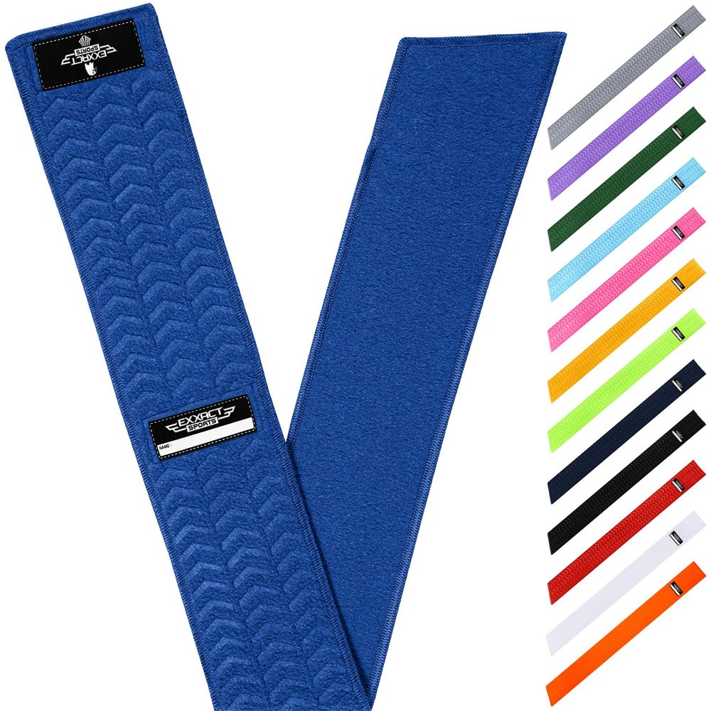 Exxact Sports Streamer Towel Football with Hook & Loop Fastener, Ultra Light Quarterback QB Football Towel to Clean Hands, Visor, Gloves - Highly Absorbent, Quick-Dry (Royal Blue)