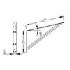 White Water 7993S Marine 304 Stainless Steel Swim Platform Mounting Bracket view 2