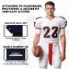 Exxact Sports Streamer Towel Football with Hook & Loop Fastener, Ultra Light Quarterback QB Football Towel to Clean Hands, Visor, Gloves - Highly Absorbent, Quick-Dry (Navy) view 3