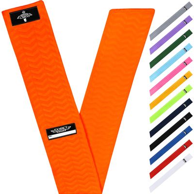 Exxact Sports Streamer Towel Football with Hook & Loop Fastener, Ultra Light Quarterback QB Orange Football Towel to Clean Hands, Visor, Gloves - Highly Absorbent, Quick-Dry (Orange)