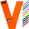 Exxact Sports Streamer Towel Football with Hook & Loop Fastener, Ultra Light Quarterback QB Orange Football Towel to Clean Hands, Visor, Gloves - Highly Absorbent, Quick-Dry (Orange) view 1