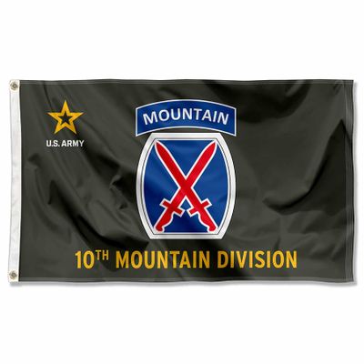 US Army 10th Mountain Division Banner Grommet 3x5 Flag