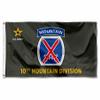 US Army 10th Mountain Division Banner Grommet 3x5 Flag view 1
