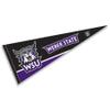 College Flags & Banners Co. Weber State Wildcats Wordmark Logo Pennant Banner Flag view 1