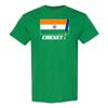 Cricket India Flag Bat - Sports Athletics Summer Games T Shirt - Large - Turf Green view 1