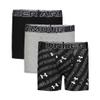 Under Armour Boys' Multipack Performance Cotton Boxerjock Brief, Steel Gray/Black Wordmark, X-Large view 1