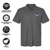 Campus Lab Abilene Christian University Primary Logo Men's Adult 100% Cotton Knit Embroidered Polo Shirt, Charcoal, 2X-Large view 4
