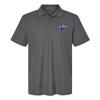 Campus Lab Indiana State University Primary Logo Men's Adult 100% Cotton Knit Embroidered Polo Shirt, Charcoal, 2X-Large view 1