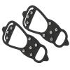 Fydun 1 Pair 8Tooth Outdoor Snow Walking Nail Crampons AntiSlips Ice Shoes Spikes Covers Applied Family (L)