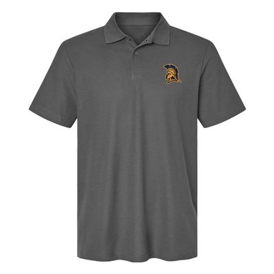 University of North Carolina at Greensboro Primary Logo Men's Adult 100% Cotton Knit Embroidered Polo Shirt, Charcoal, 2X-Large