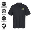 Campus Lab Northern Michigan University Primary Logo Men's Adult 100% Cotton Knit Embroidered Polo Shirt, Black, 3X-Large view 4