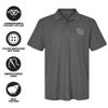 Campus Lab Colorado School of Mines Primary Logo Men's Adult 100% Cotton Knit Embroidered Polo Shirt, Charcoal, 3X-Large view 4