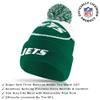 Ultra Game NFL Official Adults Unisex Super Soft Winter Beanie Knit Hat with Extra Warm Touch Screen Gloves, New York Jets, Team Color 2, 1SIZE view 2