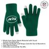 Ultra Game NFL Official Adults Unisex Super Soft Winter Beanie Knit Hat with Extra Warm Touch Screen Gloves, New York Jets, Team Color 2, 1SIZE view 4