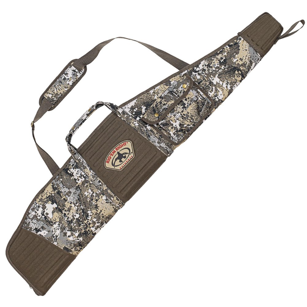 Rig'Em Right Waterfowl Reload Soft Shell Gun Case for Bird Hunting with Rainproof Zipper and Adjustable Shoulder Strap, Optifade EVII