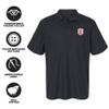 Campus Lab Bradley University Primary Logo Men's Adult 100% Cotton Knit Embroidered Polo Shirt, Black, 3X-Large view 4
