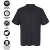 Campus Lab St. Bonaventure University Primary Logo Men's Adult 100% Cotton Knit Embroidered Polo Shirt, Black, 2X-Large view 4